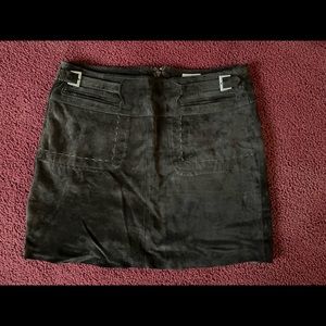 JUNE Brown Suede Mini skirt; size 2